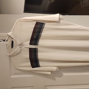 Travis Mathew white golf shirt
